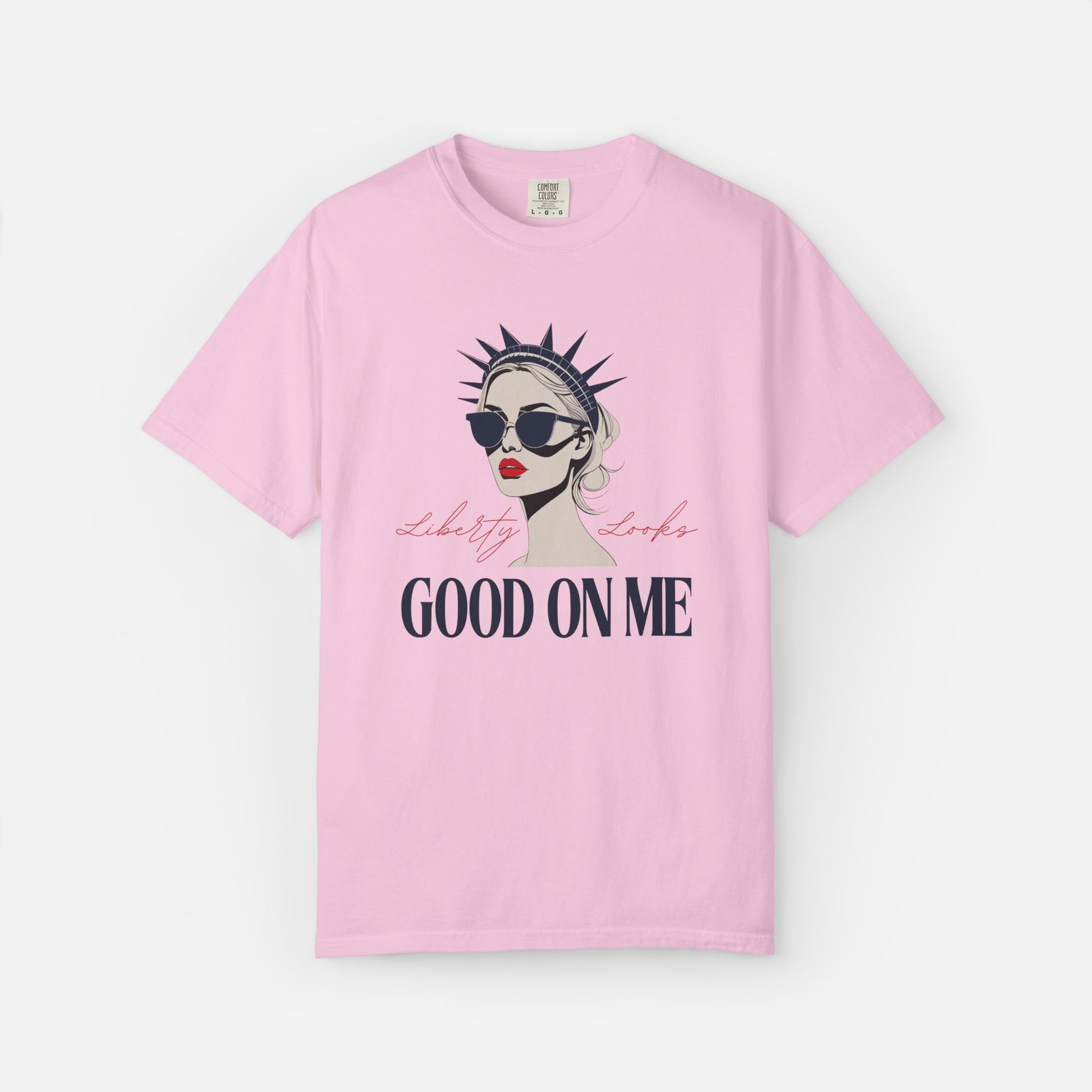 Liberty Looks Good on Me – Chic Lady Liberty Graphic Tee