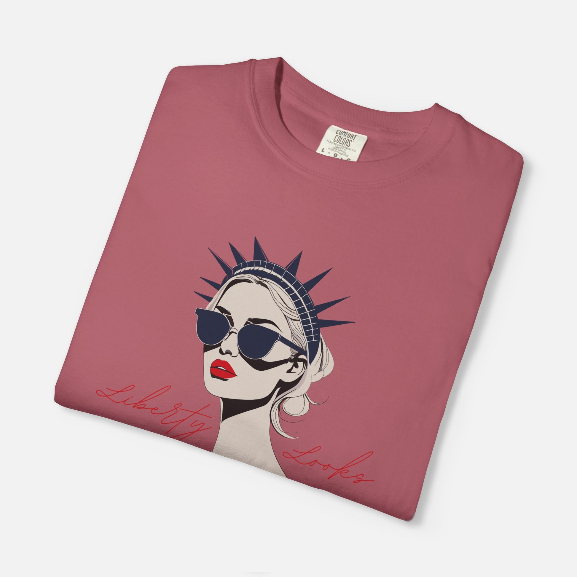 Liberty Looks Good on Me – Chic Lady Liberty Graphic Tee
