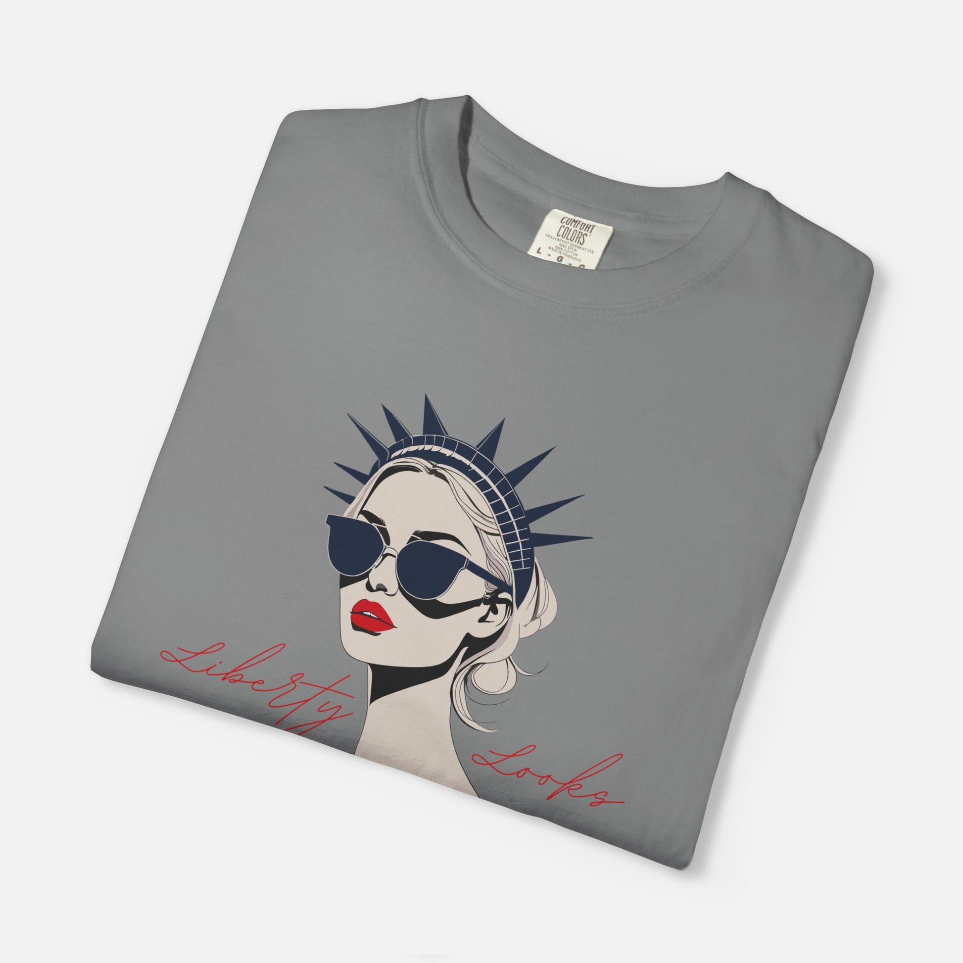 Liberty Looks Good on Me – Chic Lady Liberty Graphic Tee