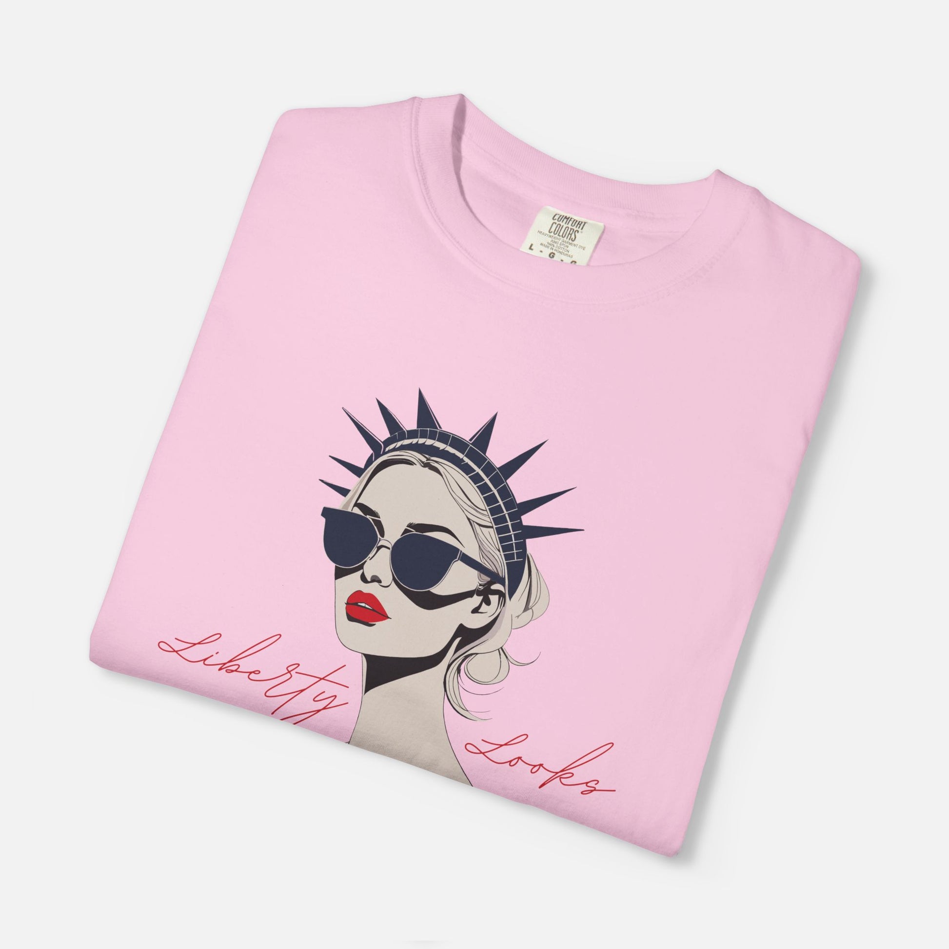 Liberty Looks Good on Me – Chic Lady Liberty Graphic Tee