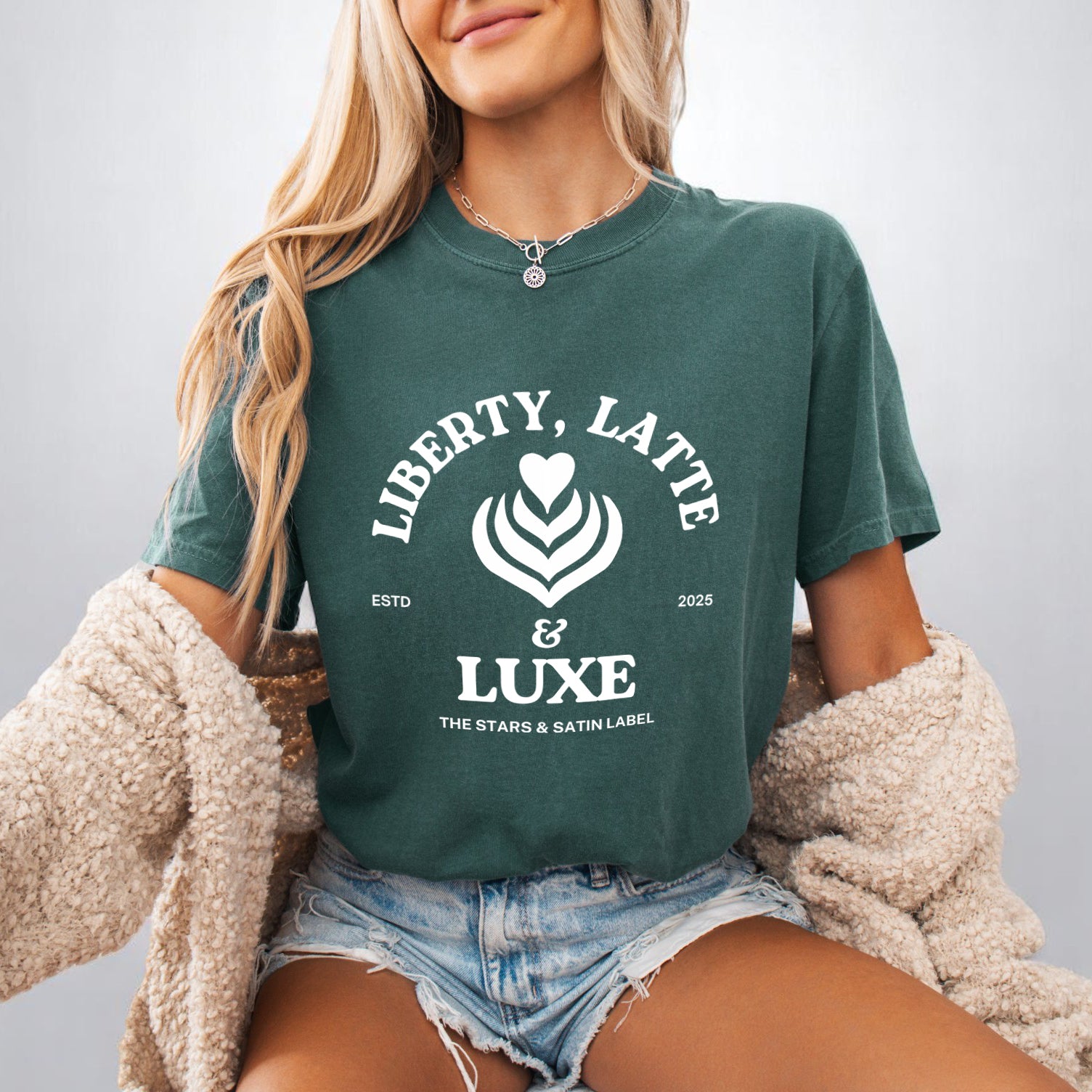 Liberty, Lattes, & Luxe Graphic Tee