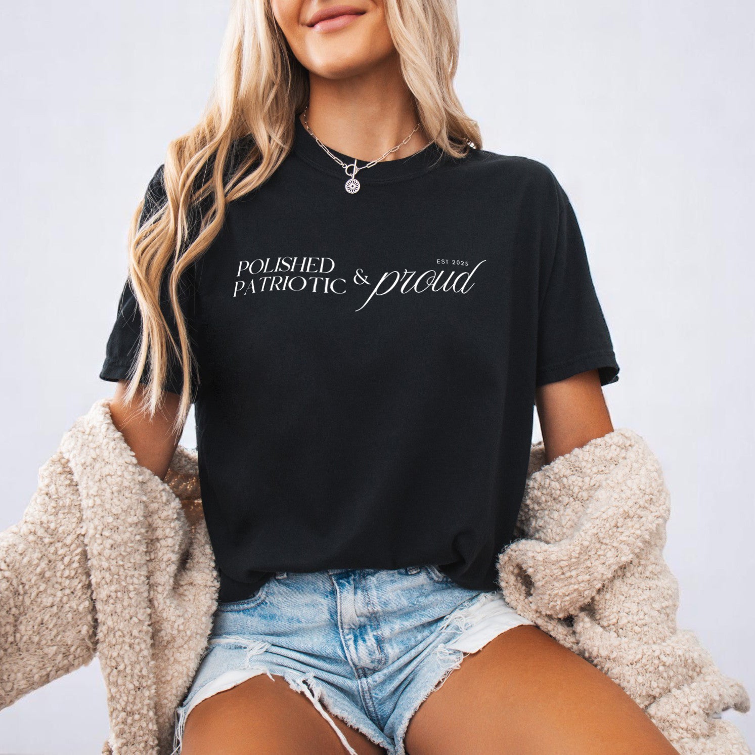 Polished, Patriotic & Proud – Statement Tee