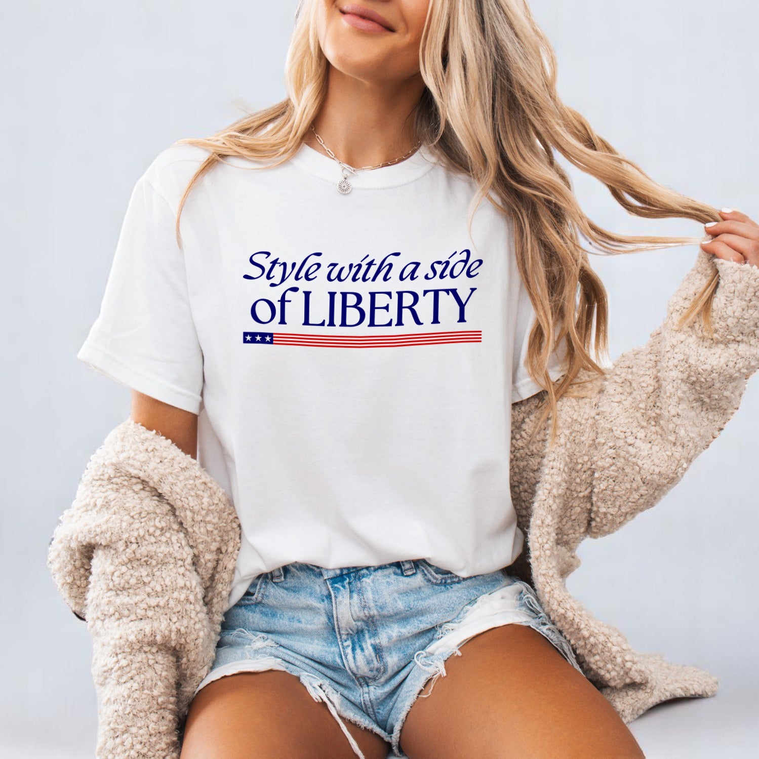 Style with a Side of Liberty - T-Shirt Light