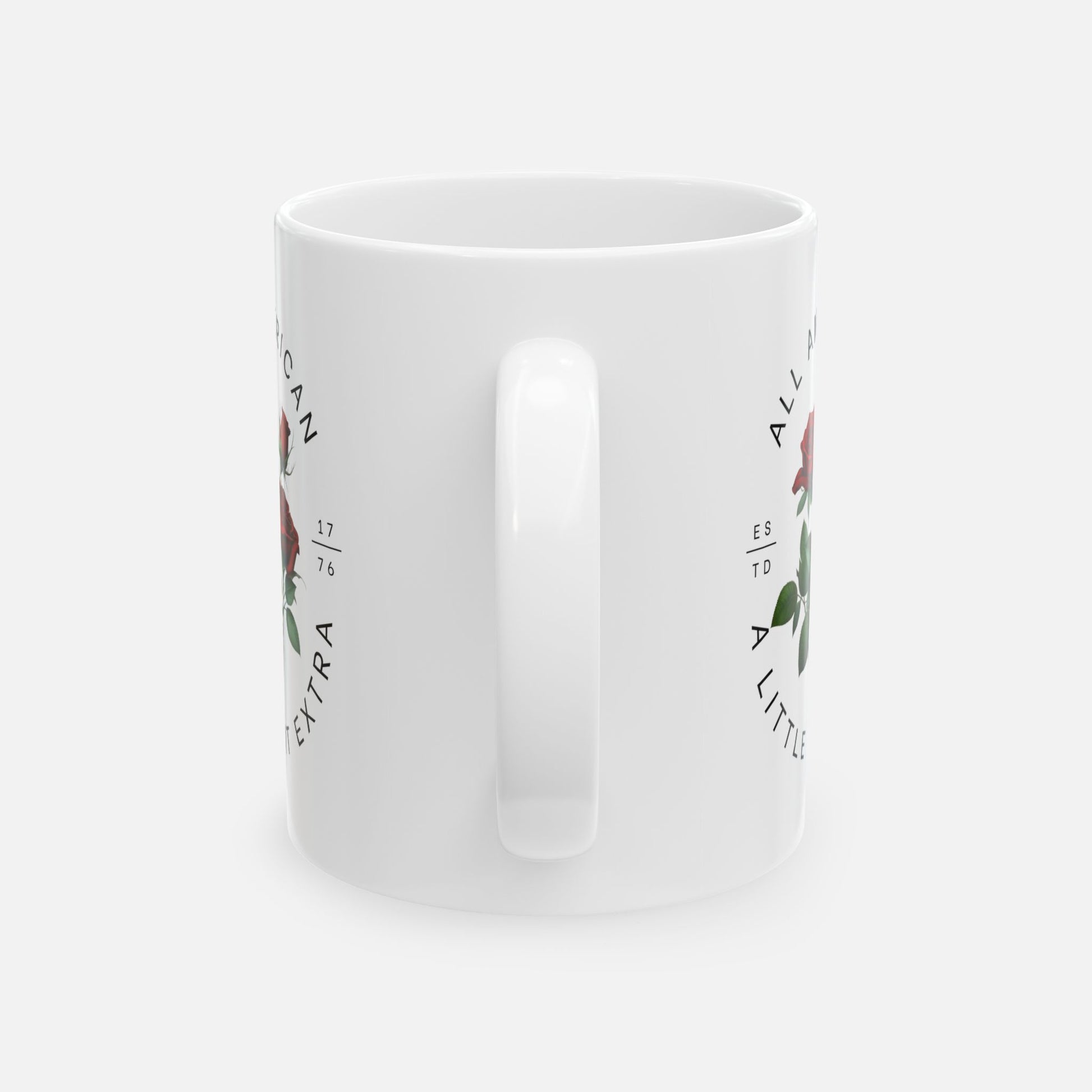 All American, A Little Extra – Glossy Ceramic Mug 11oz