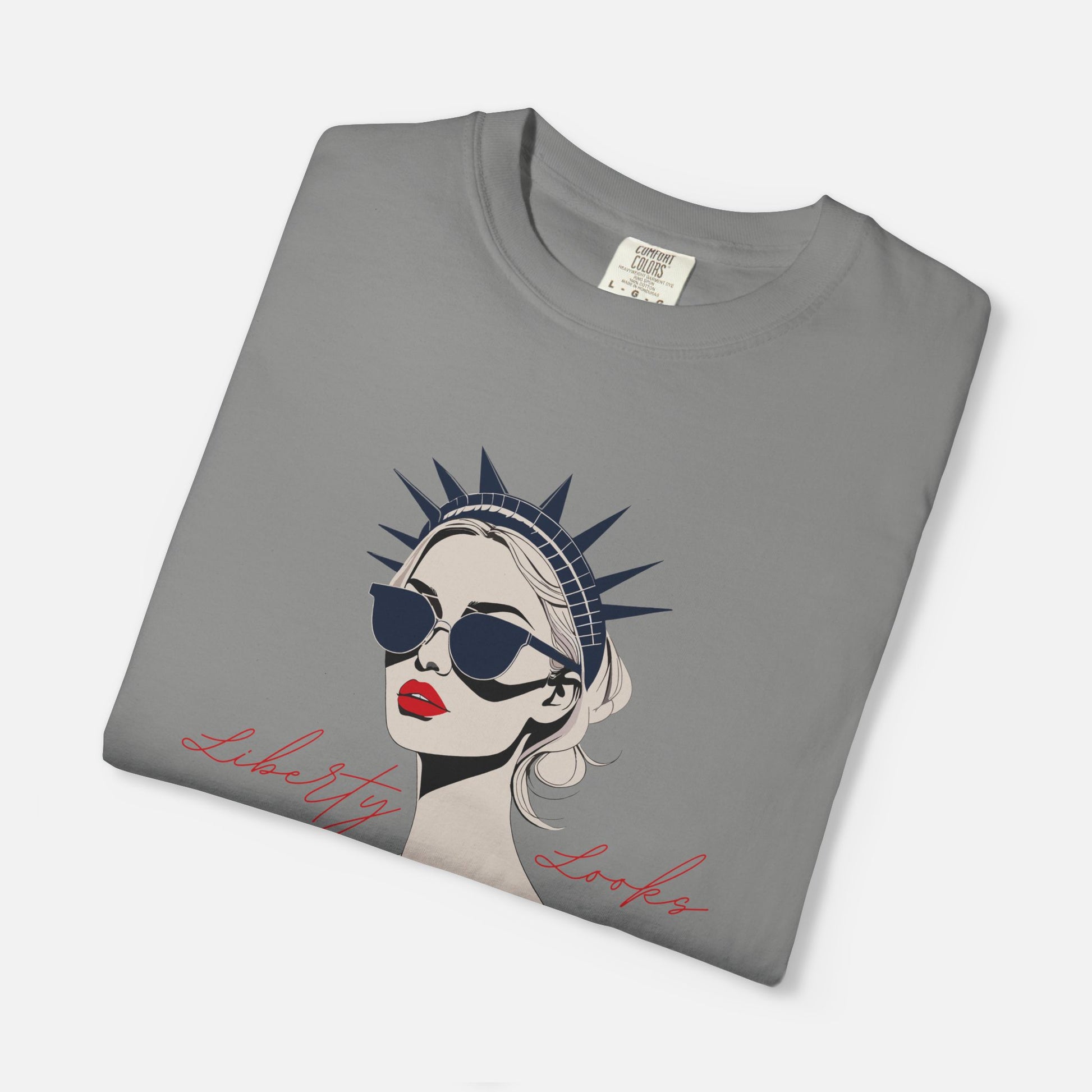 Liberty Looks Good on Me – Chic Lady Liberty Graphic Tee