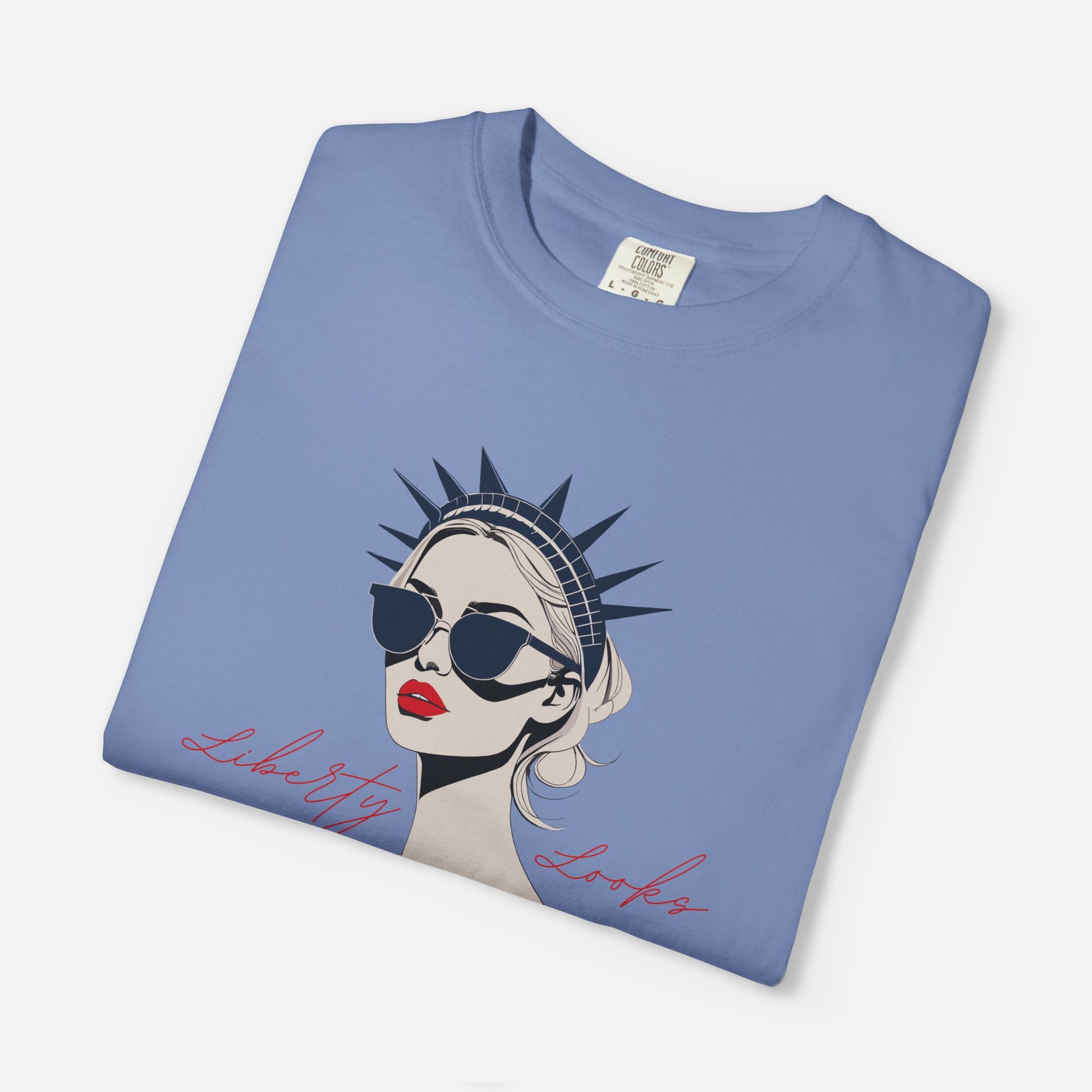 Liberty Looks Good on Me – Chic Lady Liberty Graphic Tee