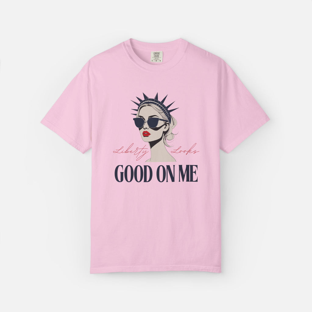 Liberty Looks Good on Me – Chic Lady Liberty Graphic Tee