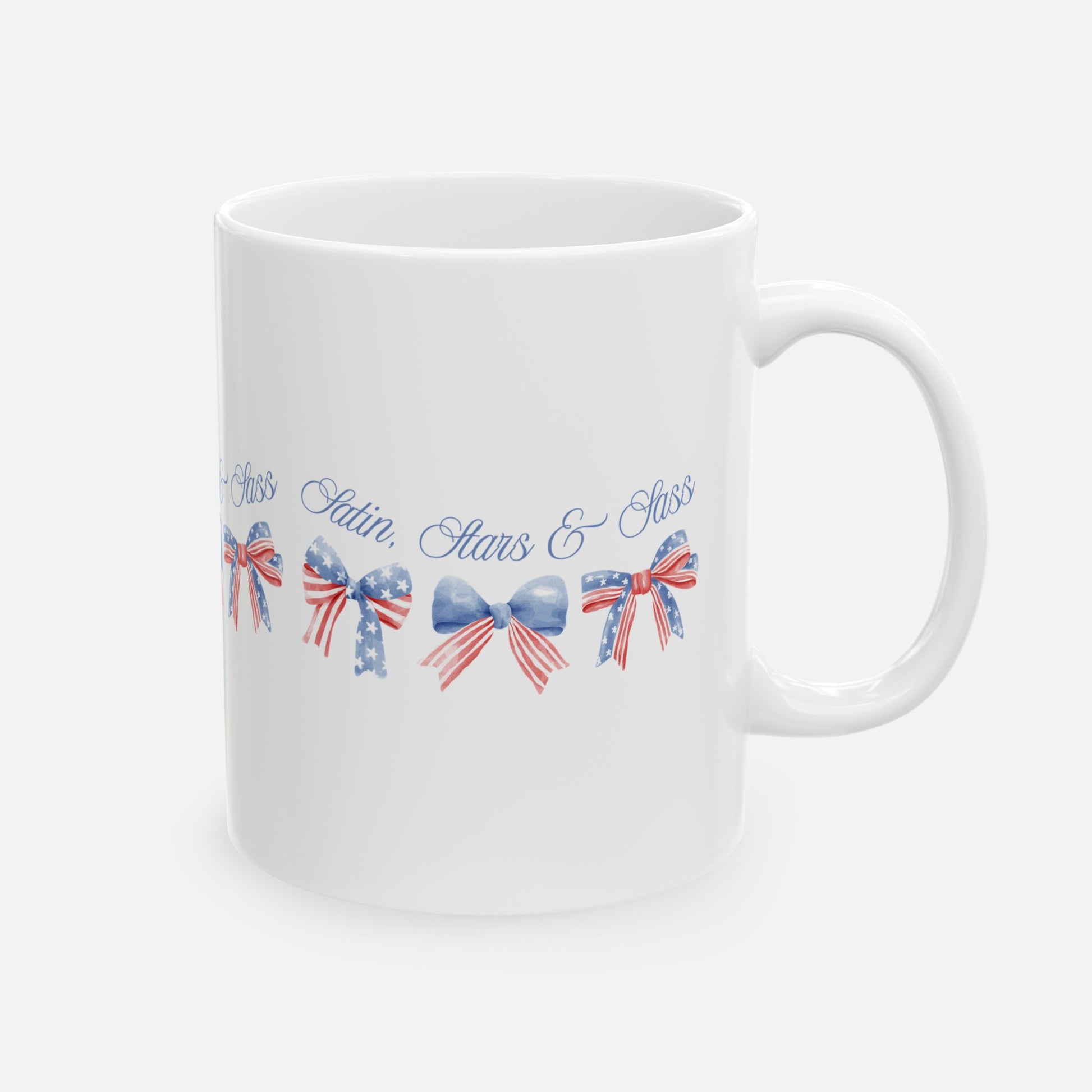 Satin, Stars & Sass – Glossy Ceramic Mug 11oz 15oz