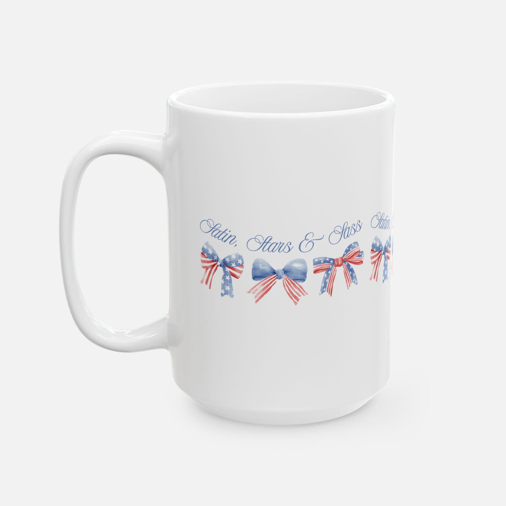 Satin, Stars & Sass – Glossy Ceramic Mug 11oz 15oz