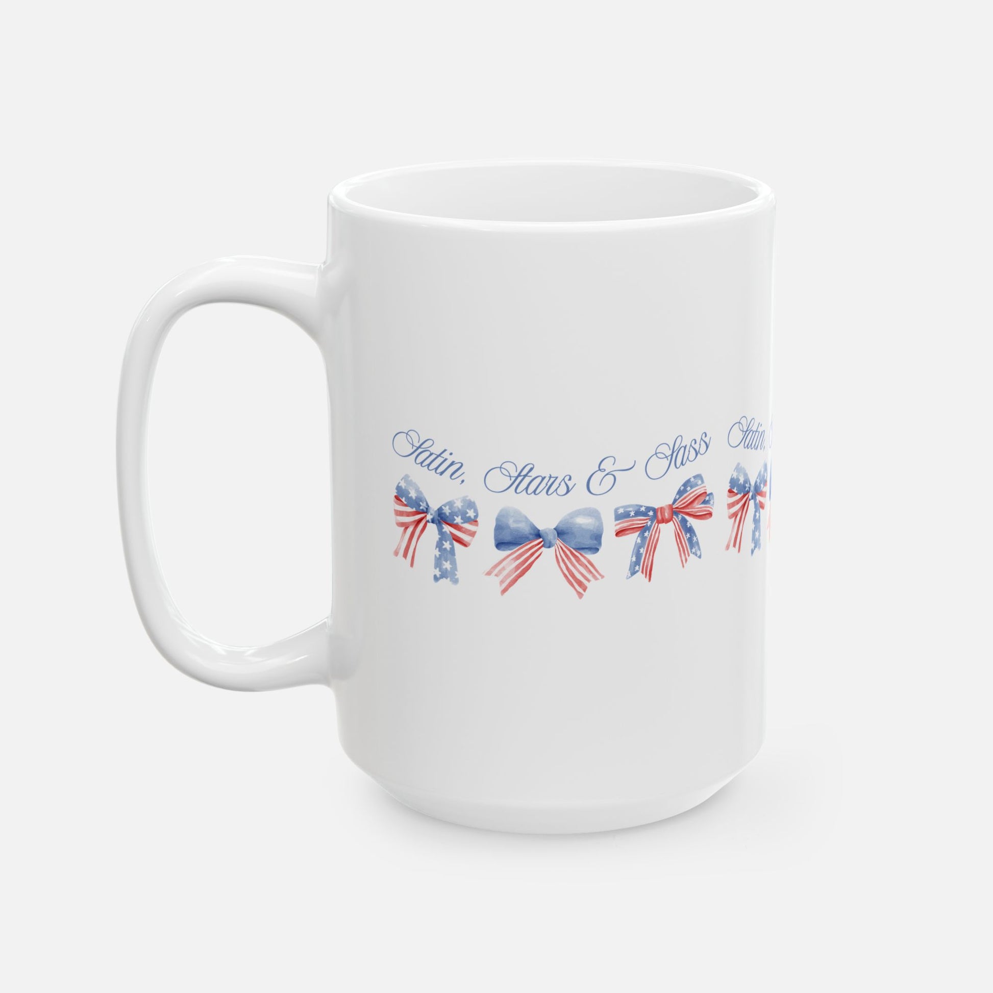 Satin, Stars & Sass – Glossy Ceramic Mug 11oz 15oz