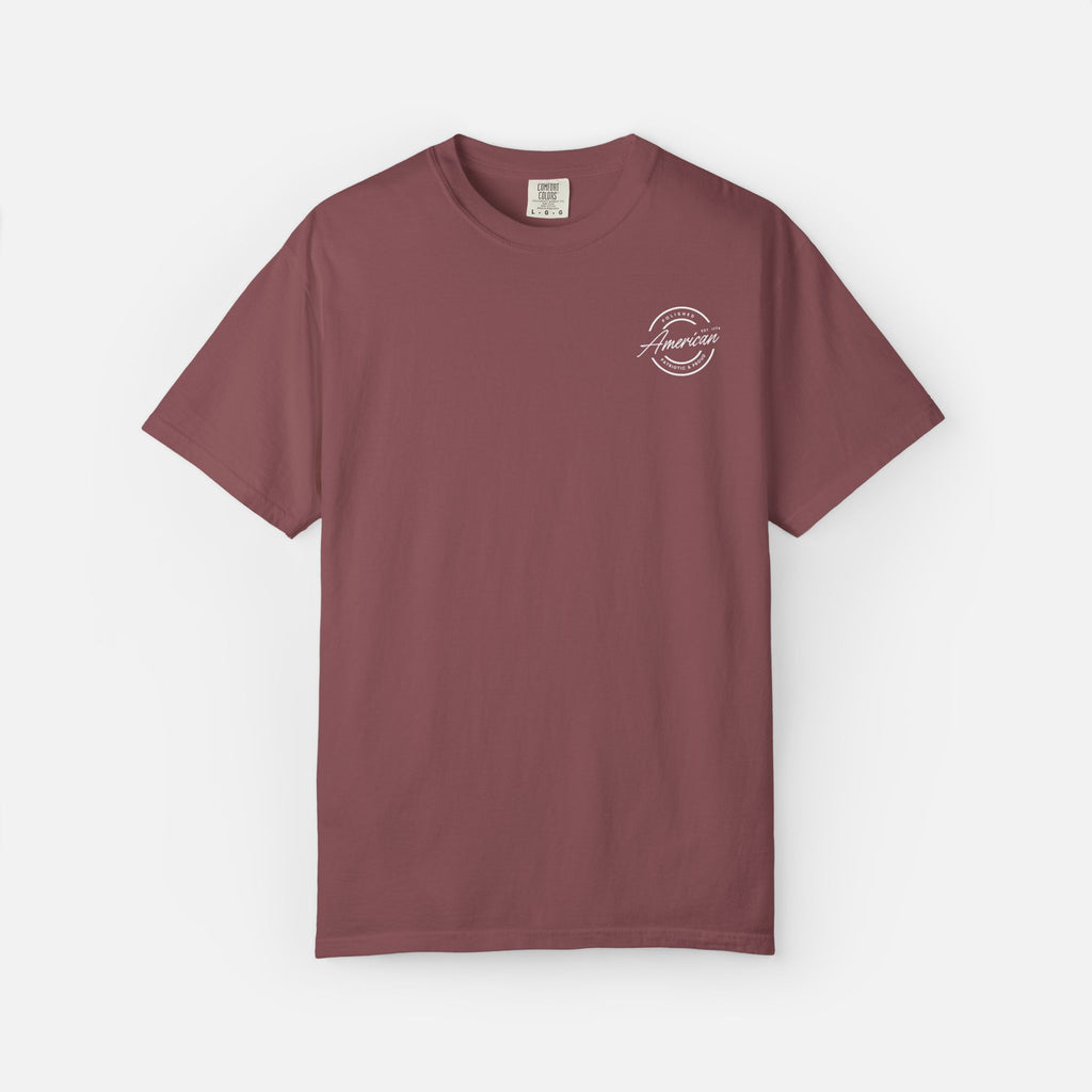 Polished, American, Patriotic & Proud – Minimalist Logo Tee