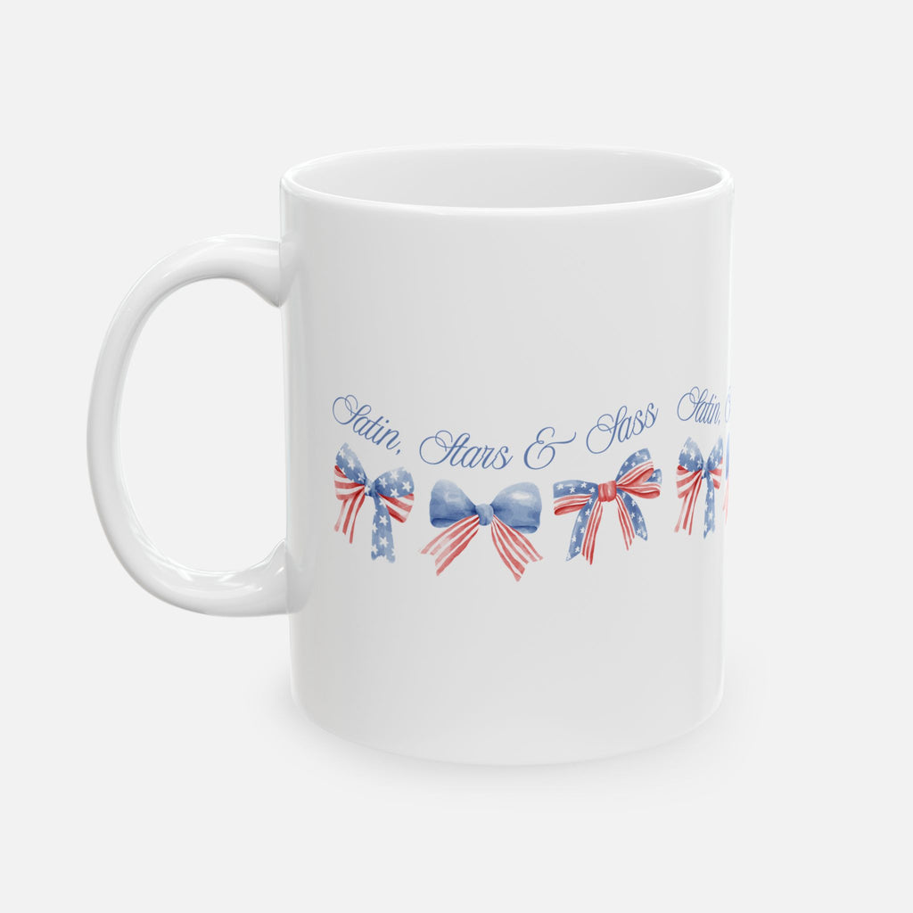 Satin, Stars & Sass – Glossy Ceramic Mug 11oz 15oz