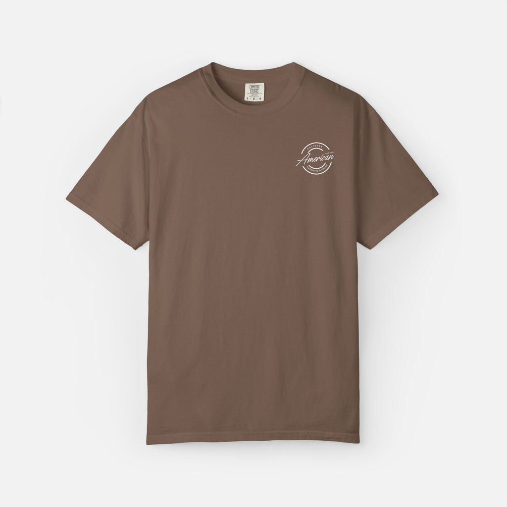 Polished, American, Patriotic & Proud – Minimalist Logo Tee