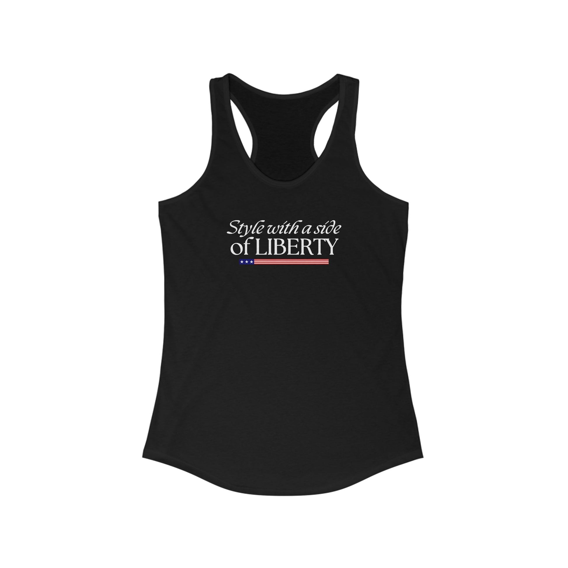 Style with a Side of Liberty Racerback Tank