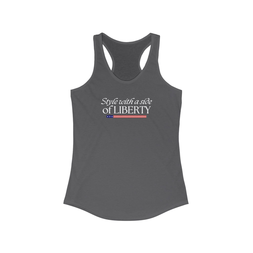 Style with a Side of Liberty Racerback Tank