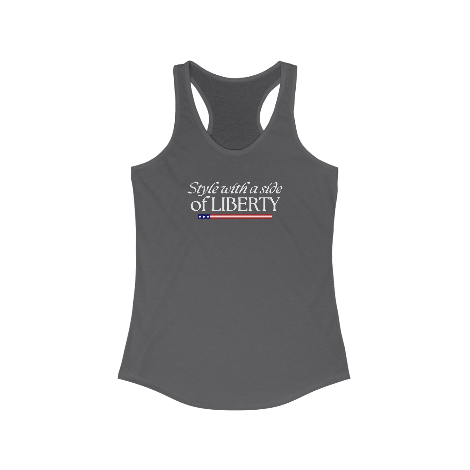 Style with a Side of Liberty Racerback Tank