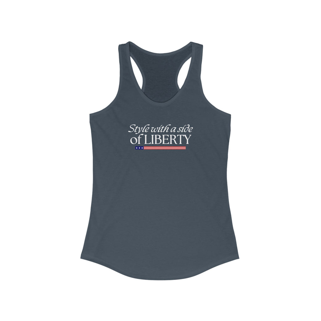 Style with a Side of Liberty Racerback Tank