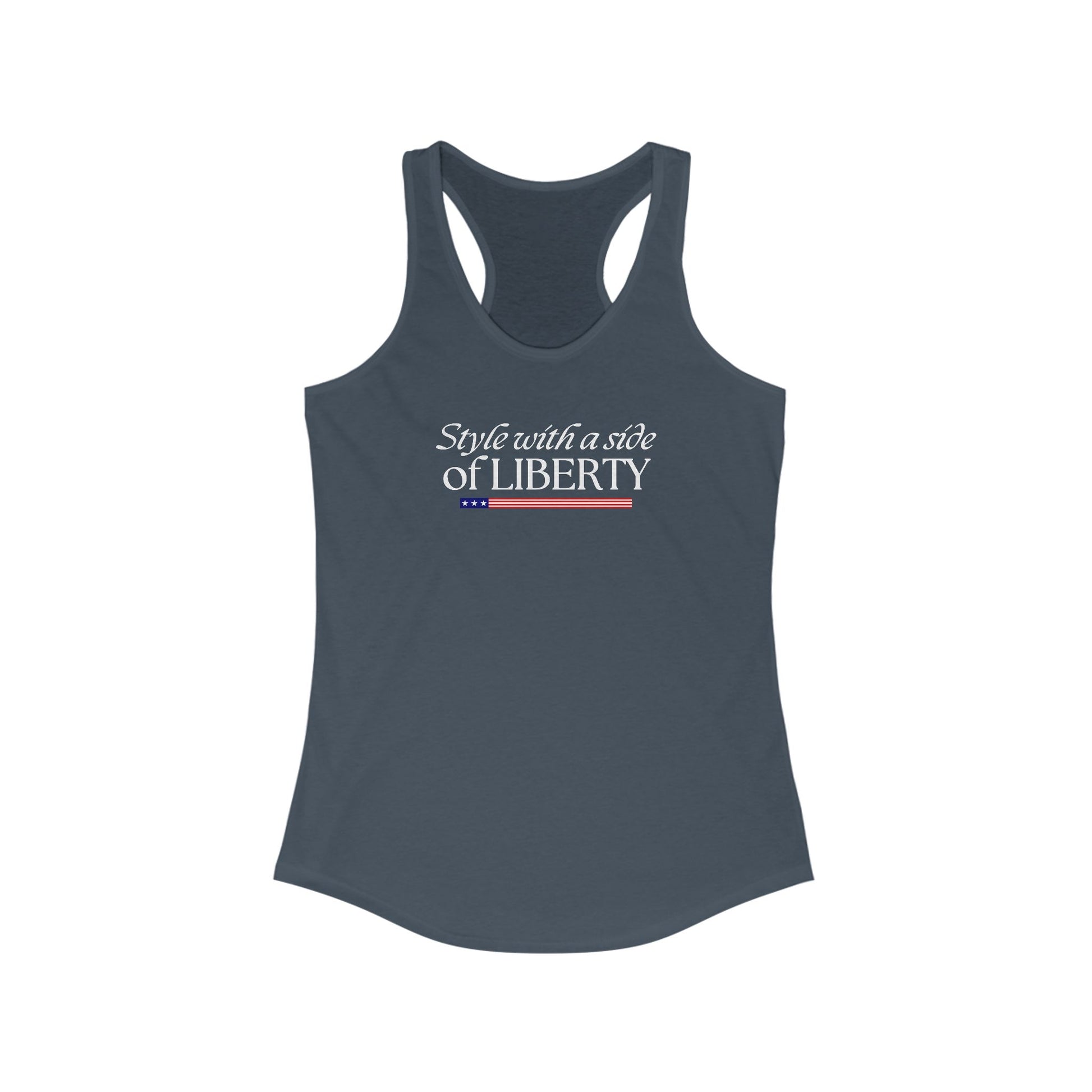 Style with a Side of Liberty Racerback Tank