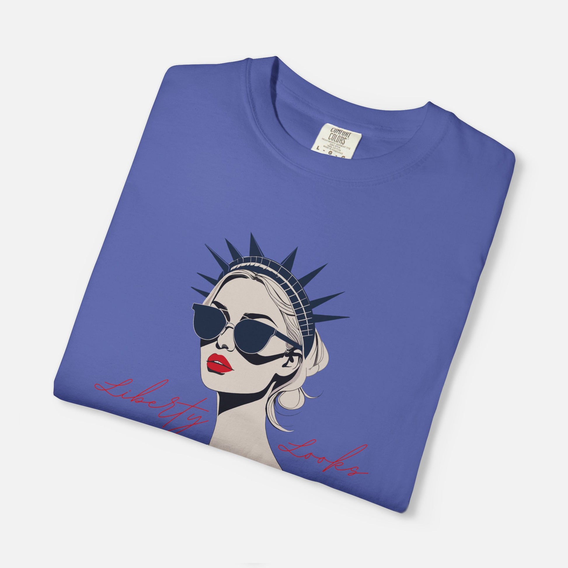 Liberty Looks Good on Me – Chic Lady Liberty Graphic Tee