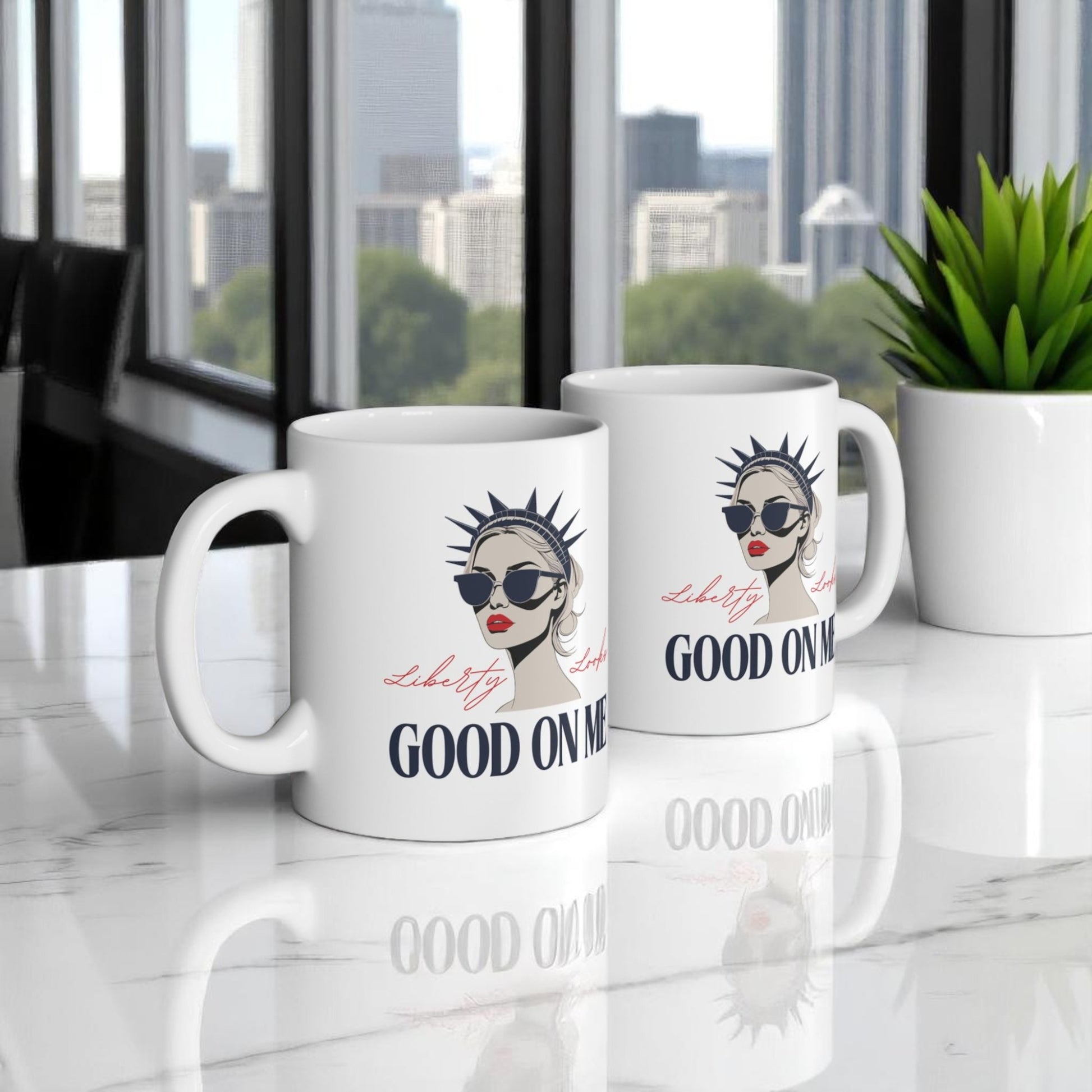 Liberty Looks Good on Me – Glossy Ceramic Mug 11oz