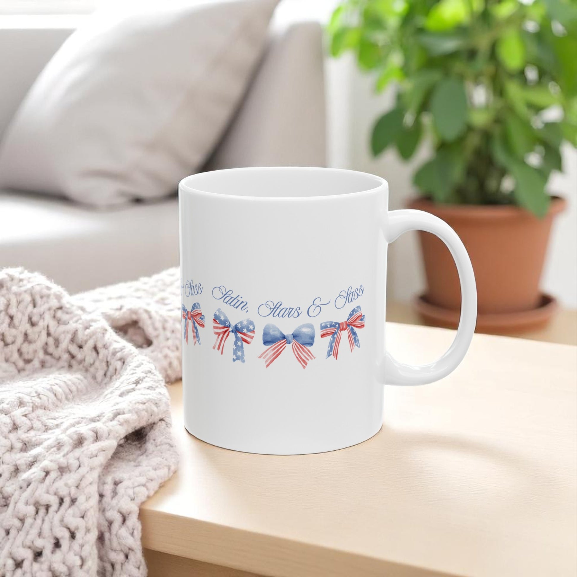 Satin, Stars & Sass – Glossy Ceramic Mug 11oz 15oz