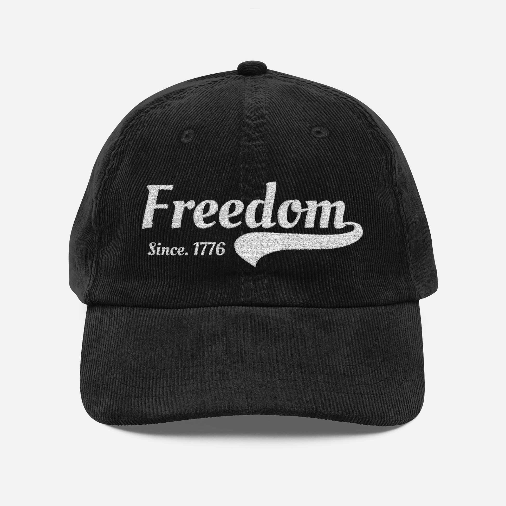 Freedom Since 1776 Vintage Embroidered Corduroy Cap