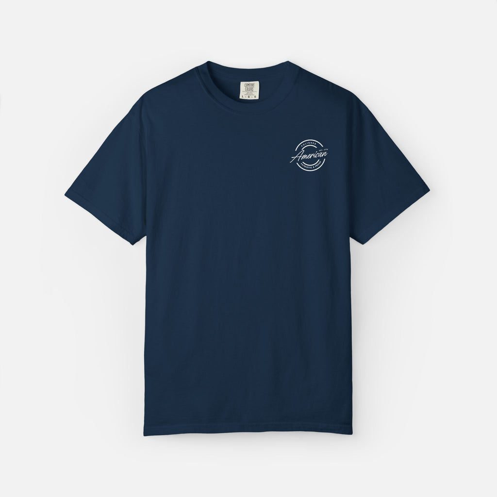 Polished, American, Patriotic & Proud – Minimalist Logo Tee