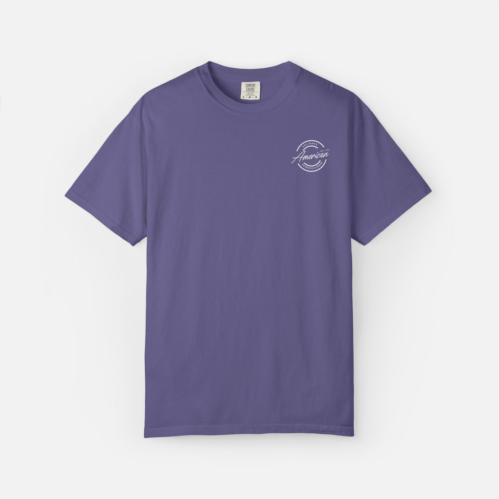 Polished, American, Patriotic & Proud – Minimalist Logo Tee