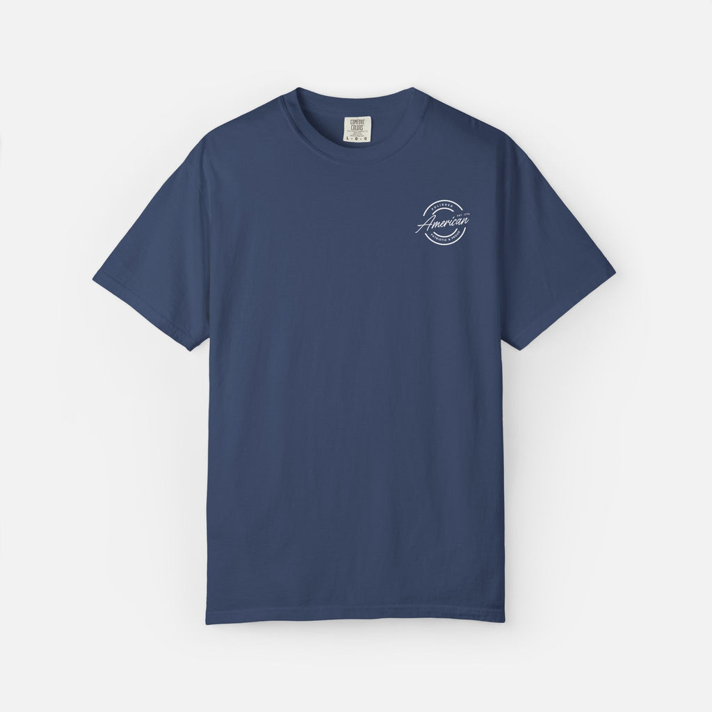 Polished, American, Patriotic & Proud – Minimalist Logo Tee