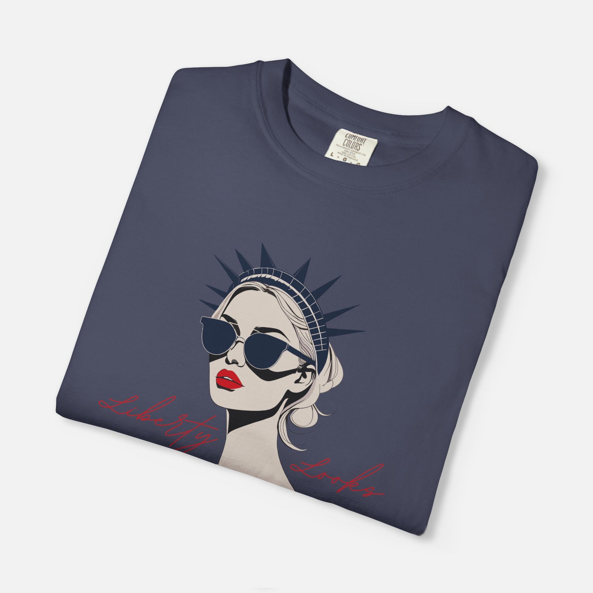 Liberty Looks Good on Me – Chic Lady Liberty Graphic Tee