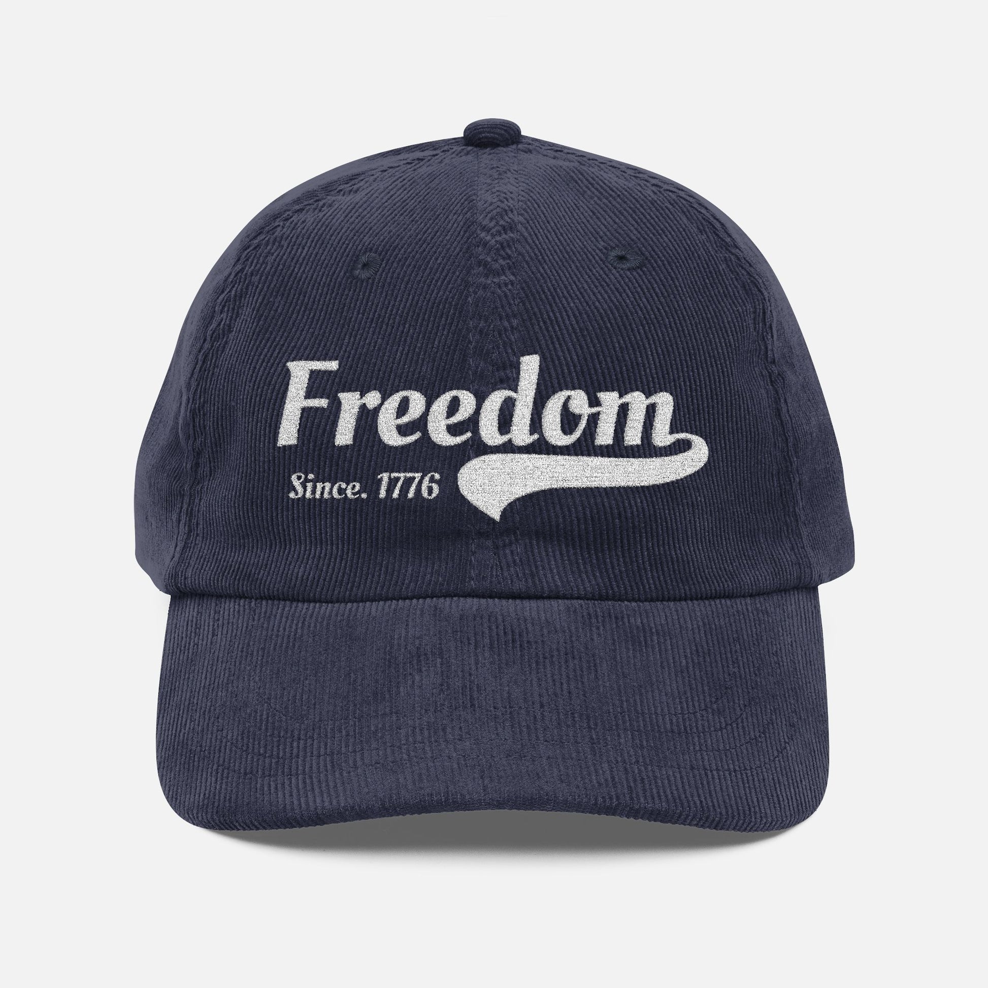 Freedom Since 1776 Vintage Embroidered Corduroy Cap