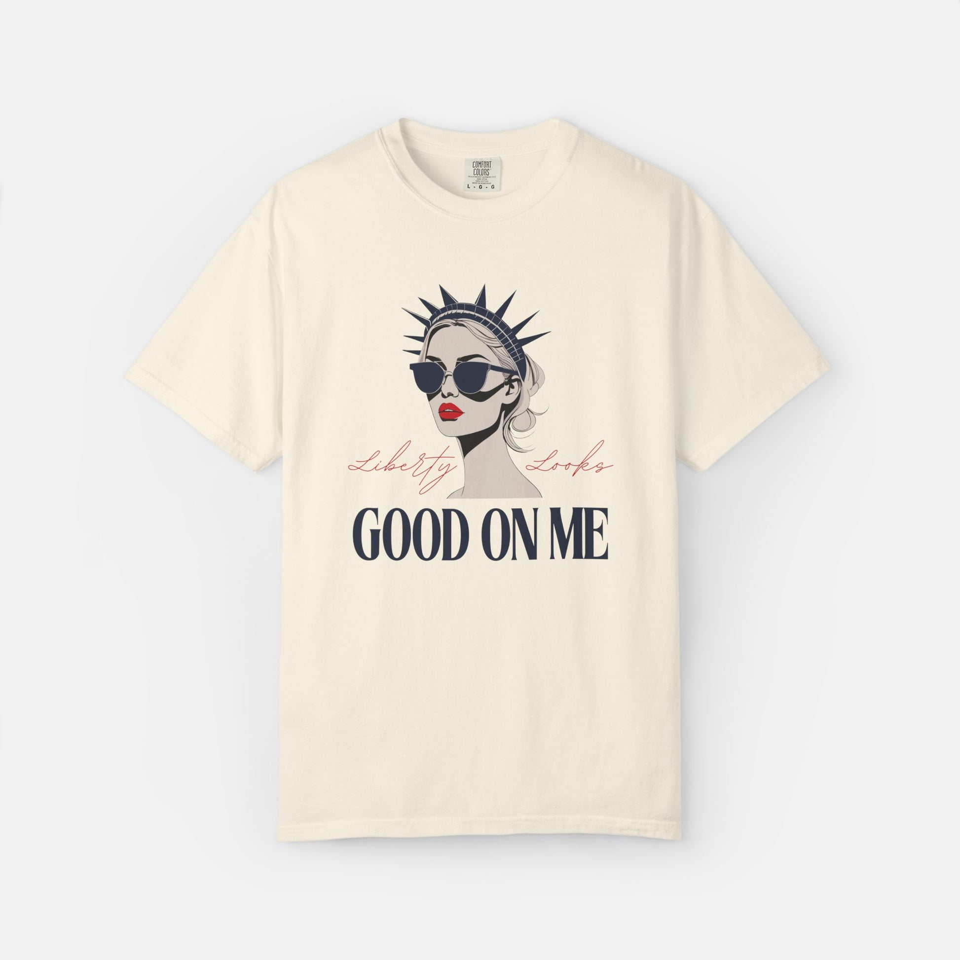 Liberty Looks Good on Me – Chic Lady Liberty Graphic Tee
