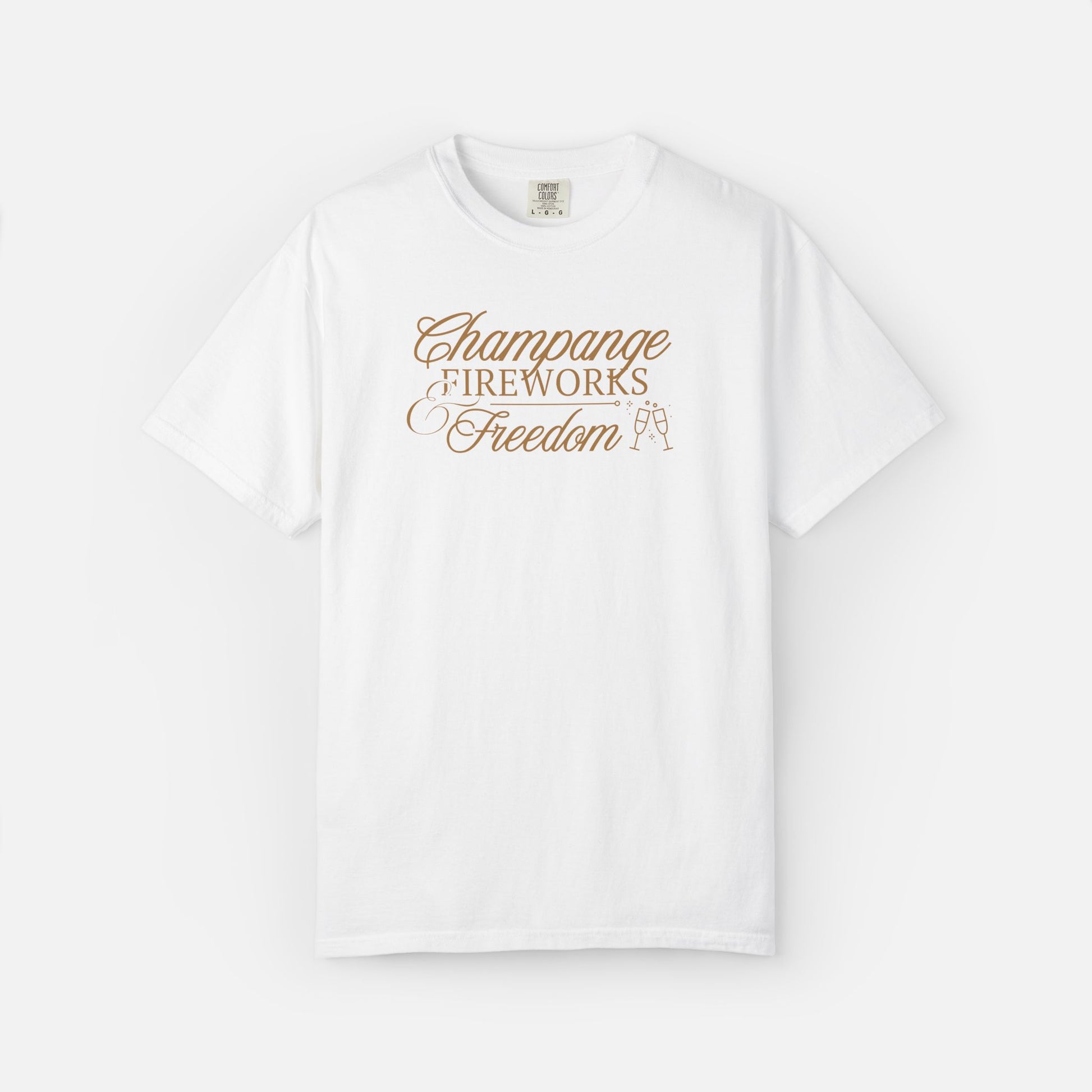 Champagne, Fireworks, Freedom - Tee