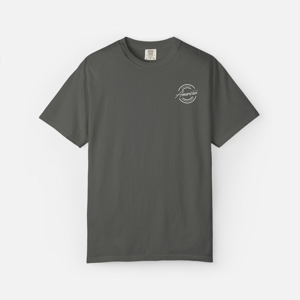 Polished, American, Patriotic & Proud – Minimalist Logo Tee