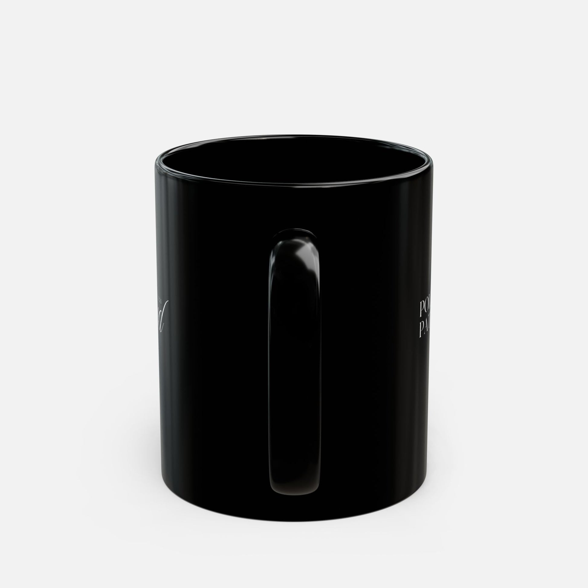 Polished, Patriotic & Proud – Elegant Black Ceramic Mug 11oz, 15oz