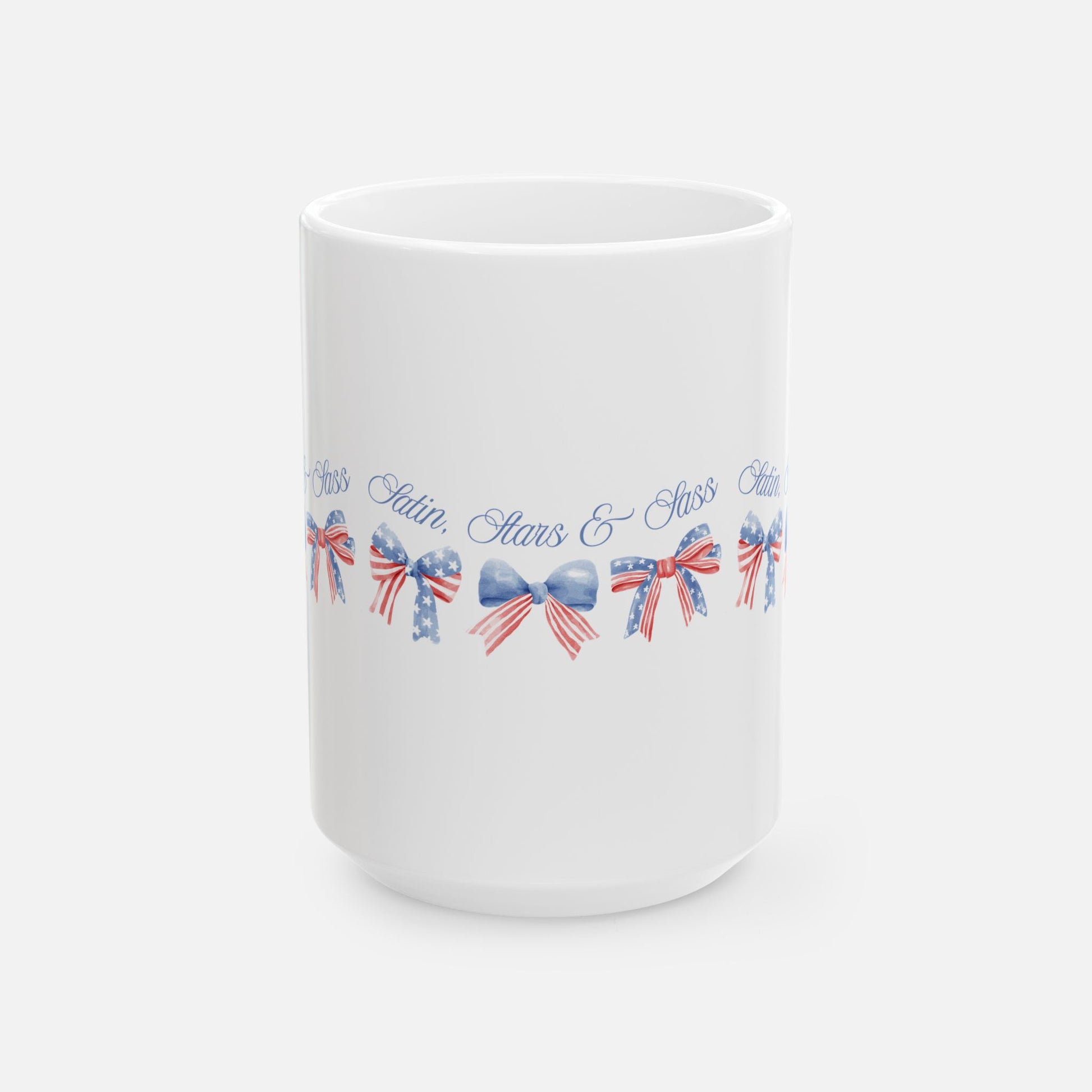 Satin, Stars & Sass – Glossy Ceramic Mug 11oz 15oz