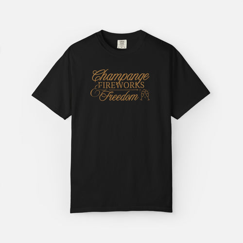 Champagne, Fireworks, Freedom - Tee