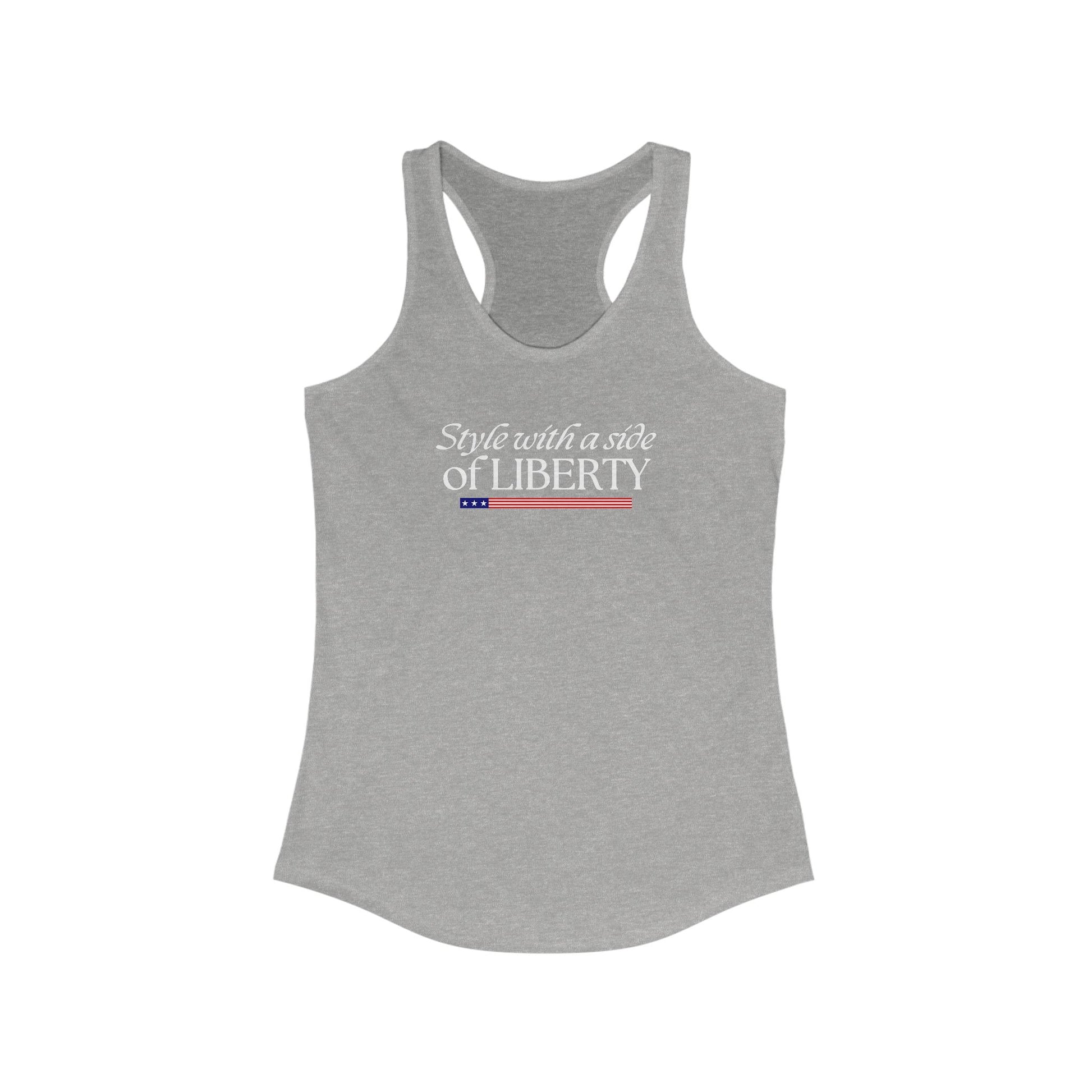 Style with a Side of Liberty Racerback Tank