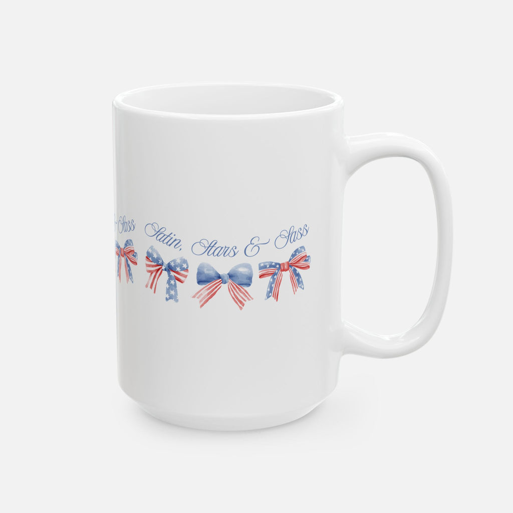 Satin, Stars & Sass – Glossy Ceramic Mug 11oz 15oz