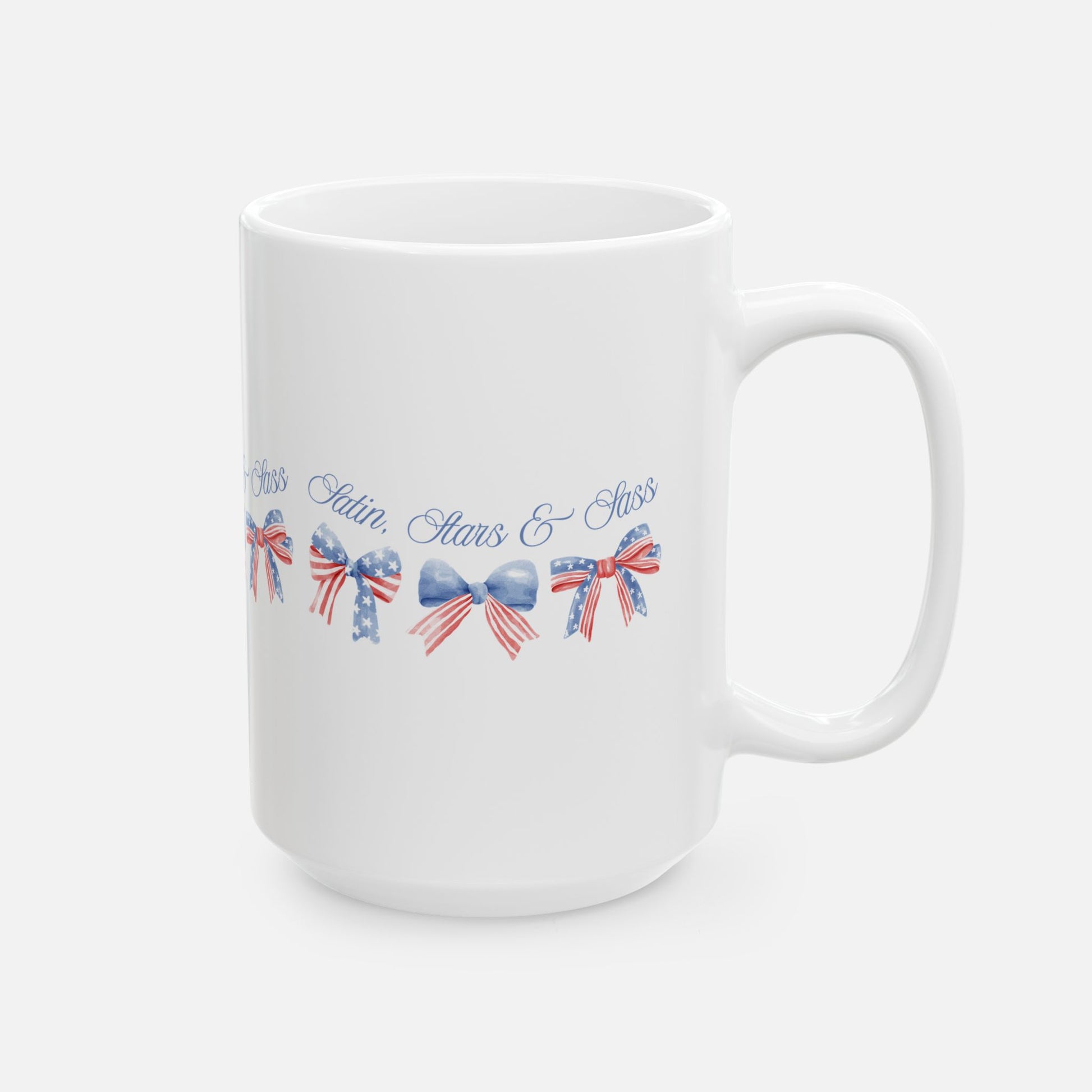 Satin, Stars & Sass – Glossy Ceramic Mug 11oz 15oz
