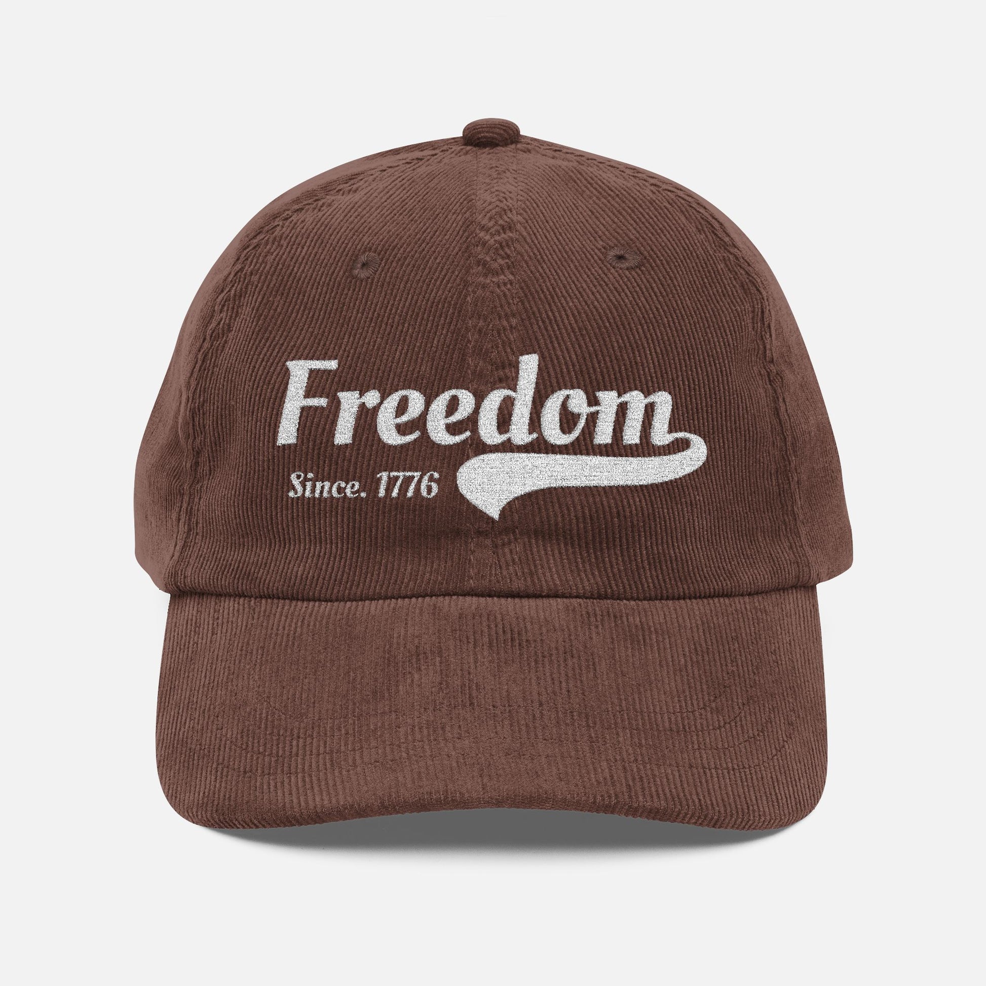 Freedom Since 1776 Vintage Embroidered Corduroy Cap